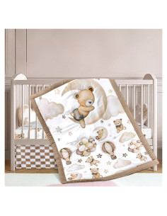 Juego de Ropa de Cuna Hahafelt Oso de Peluche 3 Piezas