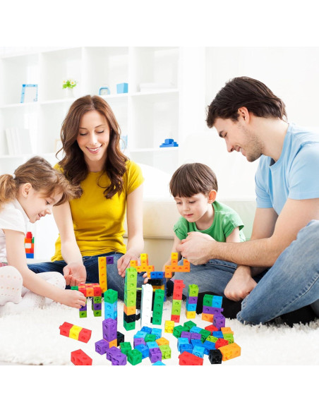 701 Cubos de Aprendizaje Matemático SENONAPO Rosa con Contenedor