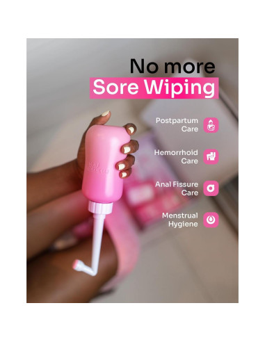 Botella Peri Neomed 12.2 oz Rosa Bebé para Cuidado Postparto