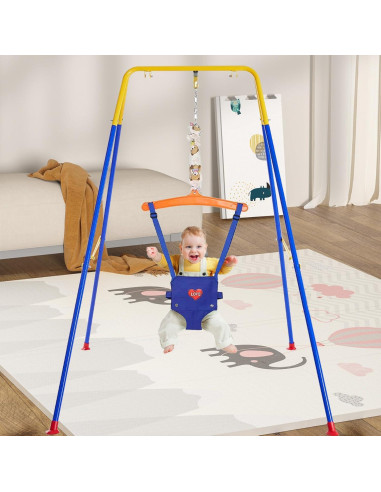 Columpio y Saltador 3 en 1 Qiqidog para Bebés - Seguridad y Diversión