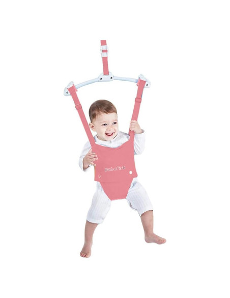 Conjunto de Saltadores y Columpios para Bebés Rosa - 6 a 24 Meses