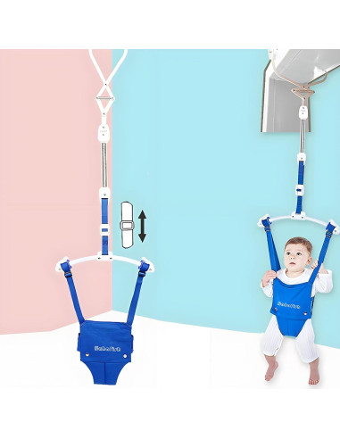 Conjunto de Saltadores y Columpios para Bebés Rosa - 6 a 24 Meses