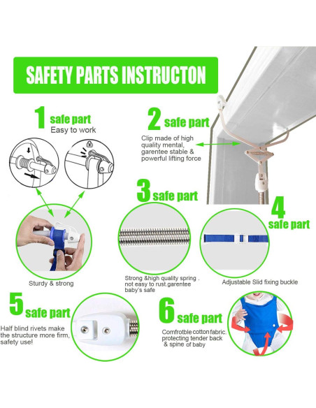 Conjunto de Saltadores y Columpios para Bebés Rosa - 6 a 24 Meses