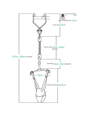 Conjunto de Saltadores y Columpios para Bebés Rosa - 6 a 24 Meses