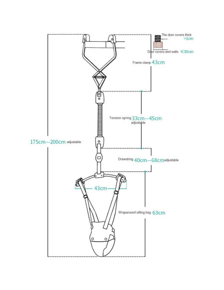 Conjunto de Saltadores y Columpios para Bebés Rosa - 6 a 24 Meses