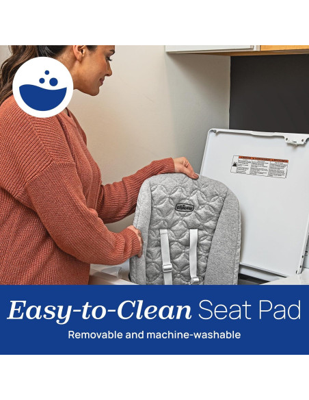 Asiento de Balanceo para Bebé Chicco Float - Algodón Orgánico, Barra de Juguetes