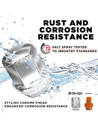 Tuerca de Rueda White Knight 9/16"-18 para Dodge y Ram - Paquete de 4