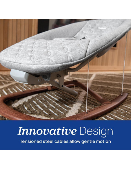 Asiento de Balanceo para Bebé Chicco Float - Algodón Orgánico, Barra de Juguetes