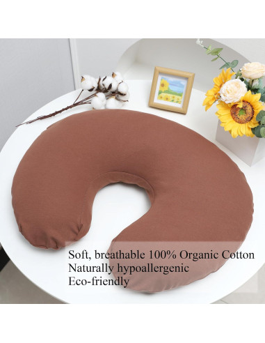 Funda de Almohada de Lactancia Onacosht Algodón Orgánico 100%