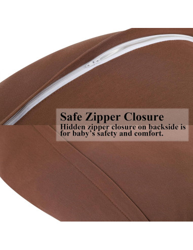 Funda de Almohada de Lactancia Onacosht Algodón Orgánico 100%