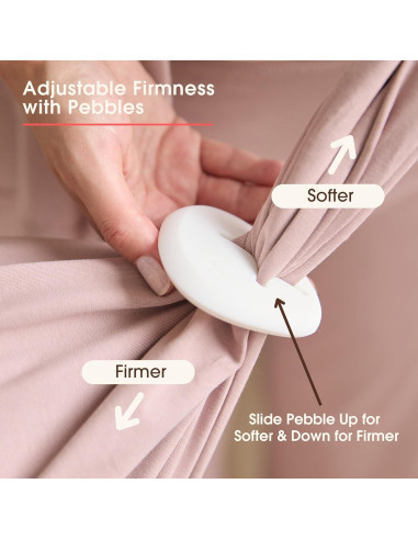 Almohada Ajustable para Embarazo y Lactancia bbhugme - Rosa y Gris