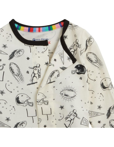 Pijama de Bebé Magnético Modal TENCEL 0-24M Natural