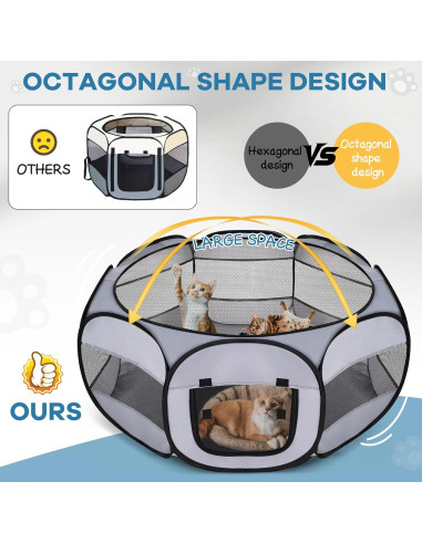 Cercado Portátil para Animales SHAOXING 109x99cm Transpirable