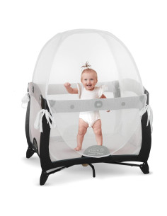 Carpa de Seguridad KinderSense para Cunas de Viaje - Malla Transpirable