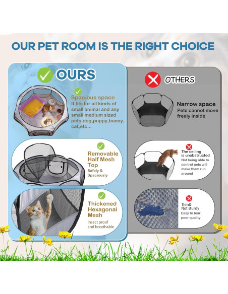 Cercado Portátil para Animales SHAOXING 109x99cm Transpirable