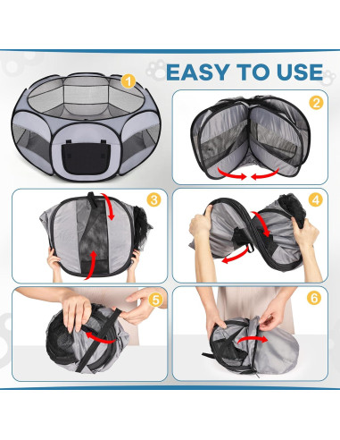 Cercado Portátil para Animales SHAOXING 109x99cm Transpirable