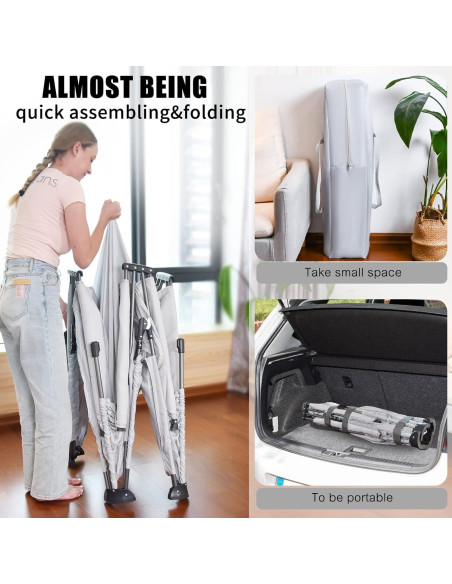 Parque Infantil Plegable iTiLike 150x150 cm con 50 Pelotas