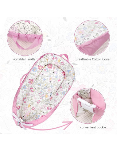 Funda de Reemplazo para Lounger de Bebé Morado 49.8x81.5cm