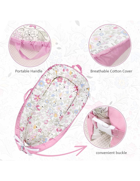 Funda de Reemplazo para Lounger de Bebé Morado 49.8x81.5cm