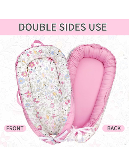 Funda de Reemplazo para Lounger de Bebé Morado 49.8x81.5cm