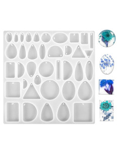 Moldes de Silicona para Joyería Ymapinc 23x23cm Transparente