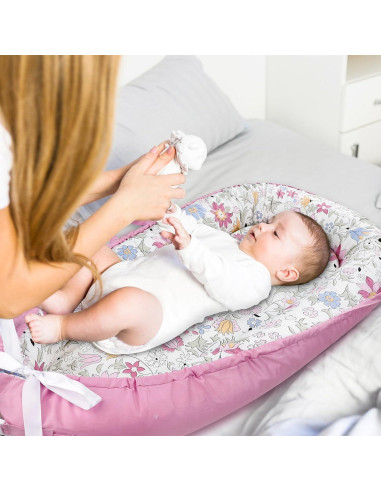 Funda de Reemplazo para Lounger de Bebé Morado 49.8x81.5cm