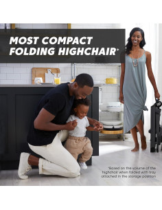 Silla Alta Plegable City Bistro Baby Jogger Grafito 18 kg 2