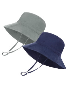 Sombrero de Sol para Bebé DXGSHSA UPF 50+ 2 Paquetes