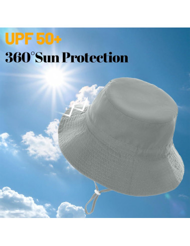 Sombrero de Sol para Bebé DXGSHSA UPF 50+ 2 Paquetes