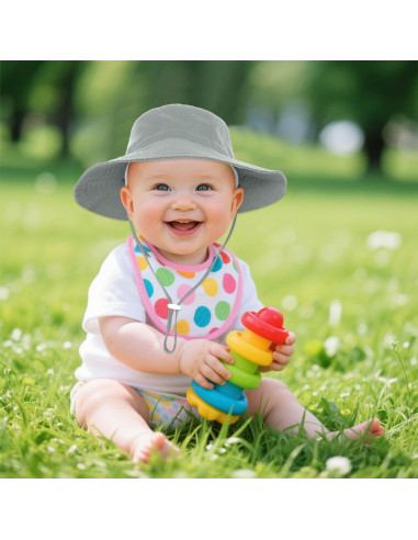 Sombrero de Sol para Bebé DXGSHSA UPF 50+ 2 Paquetes