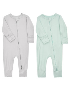 Pijama Sin Pies Aablexema para Bebé 6-12 Meses Rayón Bambú