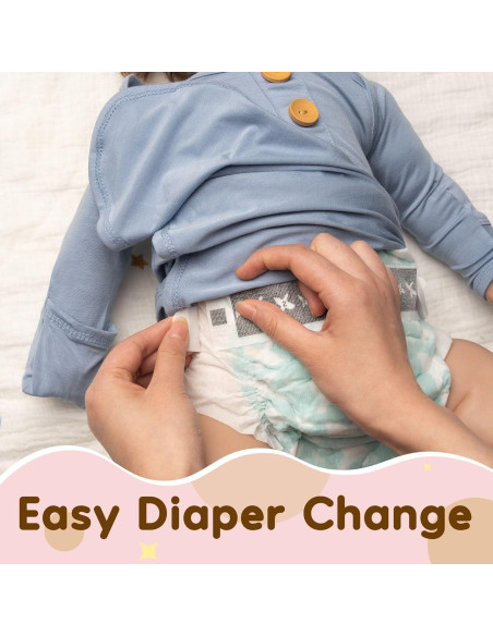 Vestido de Nudo Suave Baby Noah 0-3 Meses Azul Bebé