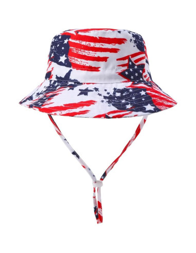 Conjunto de Traje de Baño 3 Piezas Niños UPF 50+ Bandera Americana