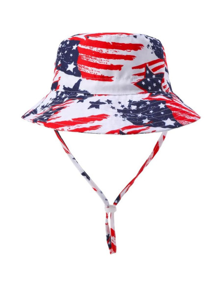 Conjunto de Traje de Baño 3 Piezas Niños UPF 50+ Bandera Americana