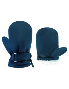 Mitones Impermeables BAVST para Niños 3-5 Años Forro Polar