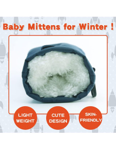 Mitones Impermeables BAVST para Niños 3-5 Años Forro Polar 2