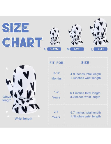 Mitones Impermeables BAVST para Niños 3-5 Años Forro Polar