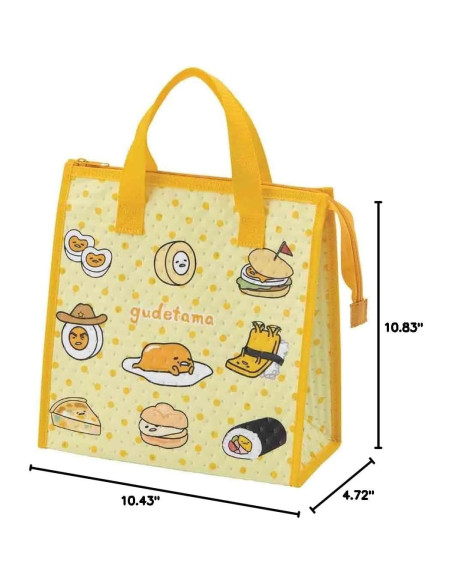 Bolsa Térmica Insulada Skater Gudetama 26.5x27.5cm