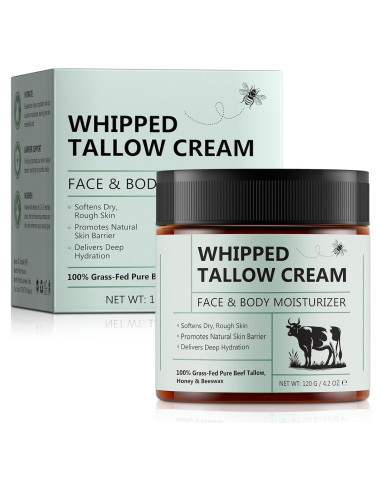 Crema Hidratante Facial y Corporal Loción de Grasa de Res con Miel 119 g