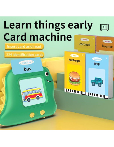 Juguetes Montessori Bebe Mondo - Tarjetas Flash Hablantes 224 Unidades