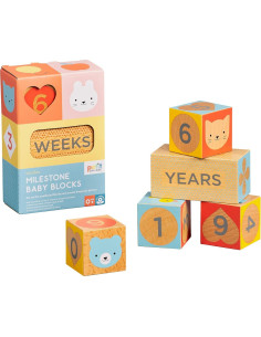 Bloques de Hitos para Bebés Petit Collage - Madera Ecológica 2