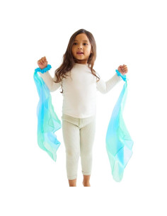 Cintas de Muñeca Sarah's Silks | 100% Seda | 2 Piezas Mar