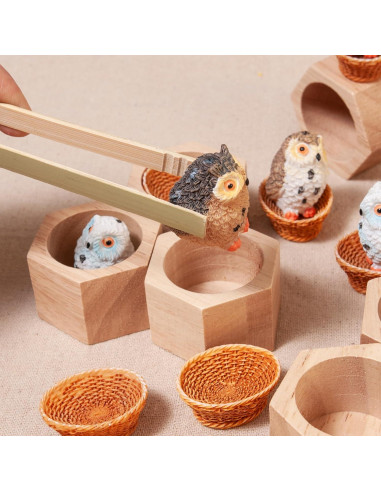 Caja Sensorial Montessori de Madera para Niños 36 meses+