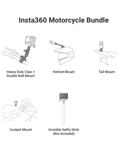 Cámara de Acción 360 Insta360 X3 - 5.7K HDR, 72MP, 256GB