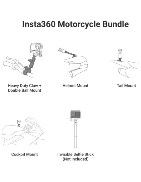 Cámara de Acción 360 Insta360 X3 - 5.7K HDR, 72MP, 256GB