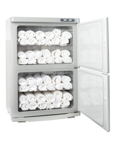 Calentador de Toallas Doble ForPro 46L Blanco, 48 Toallas
