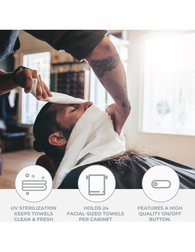 Calentador de Toallas Doble ForPro 46L Blanco, 48 Toallas