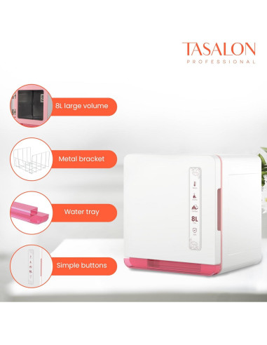 Armario Calentador de Toallas TASALON 8L 160W Spa y Hogar