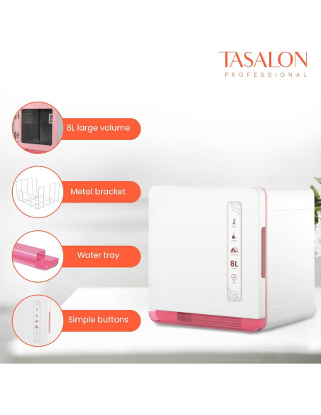 Armario Calentador de Toallas TASALON 8L 160W Spa y Hogar