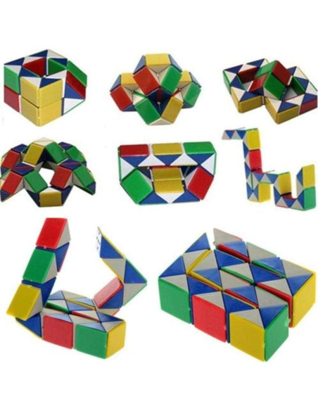 Paquete de 4 Juguetes Fidget Tangle Twister y Rompecabezas
